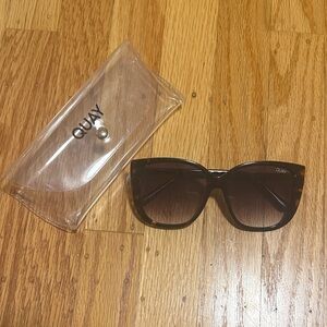 Quay Australia Oversized Tortoiseshell Sunglasses (Ever After)